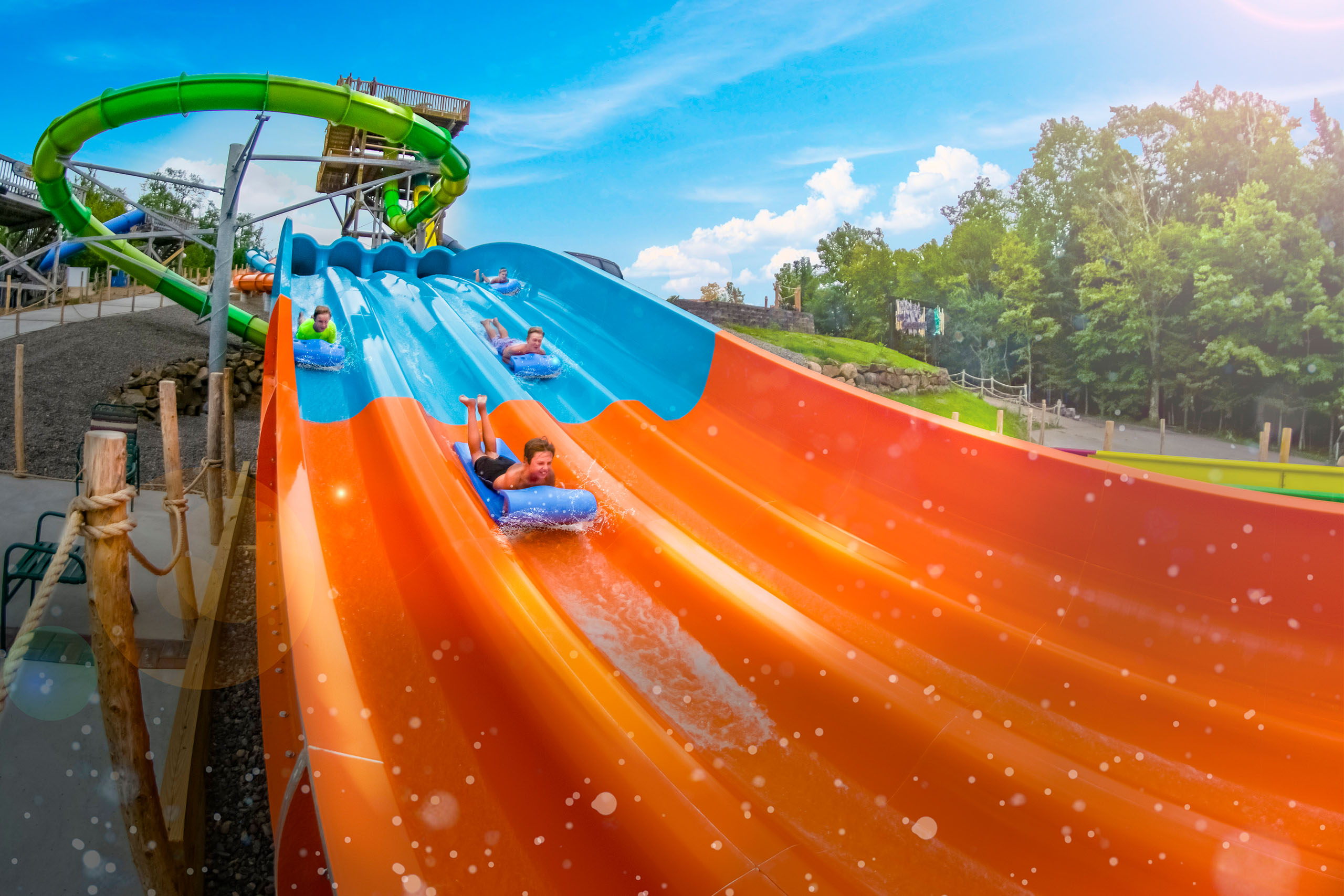 water safari drop slide