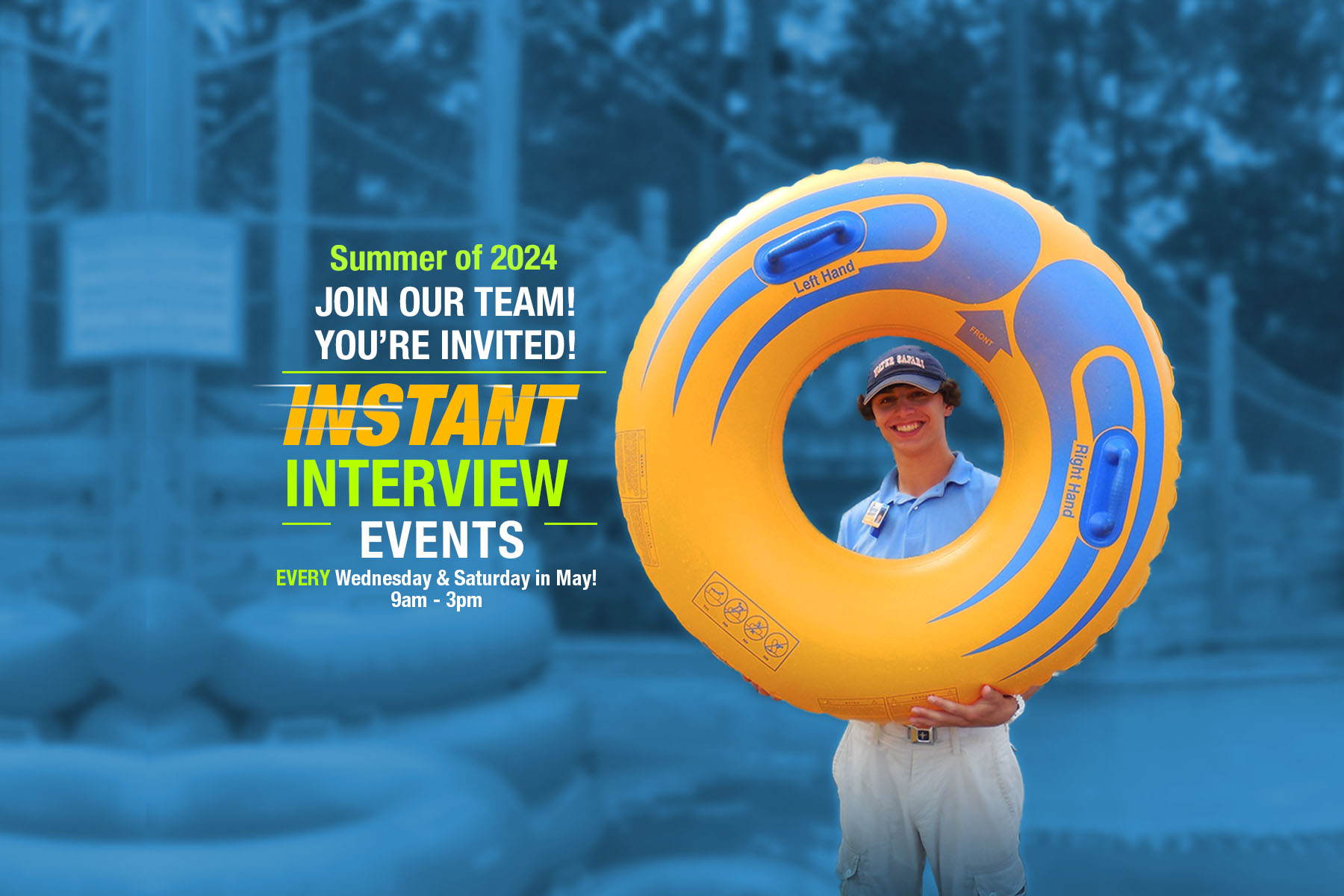 Water Safari Resort Offering Instant Interviews in May