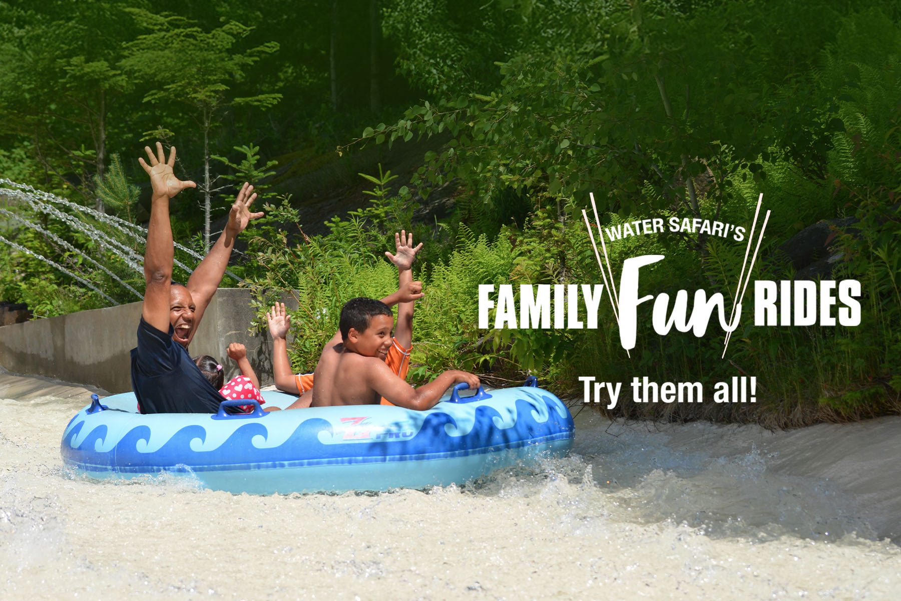 GET WET with Family Water Rides!